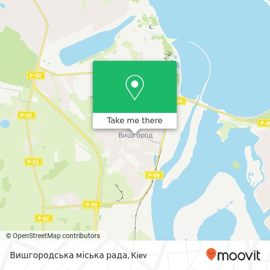 Вишгородська міська рада map