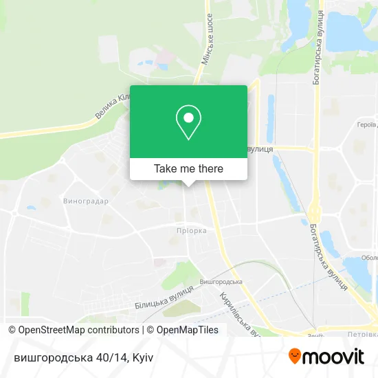 Карта вишгородська 40/14