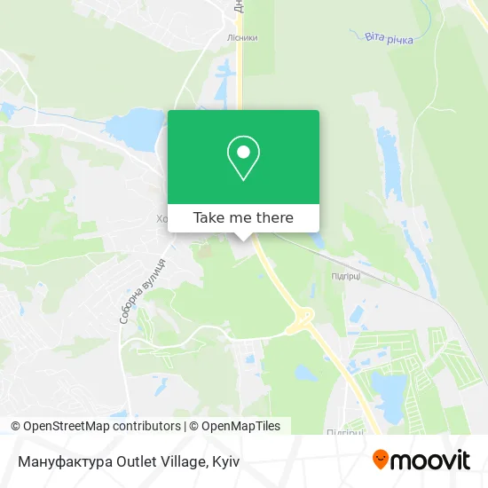 Карта Мануфактура Outlet Village