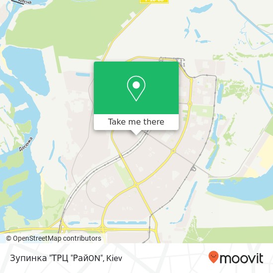 Зупинка "ТРЦ "РайON" map