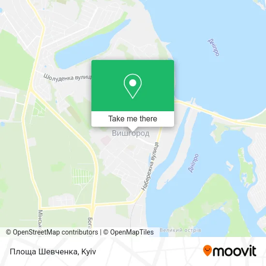Карта Площа Шевченка