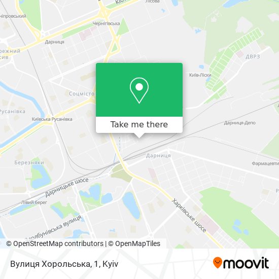 Вулиця Хорольська, 1 map