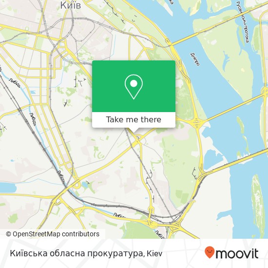 Київська обласна прокуратура map