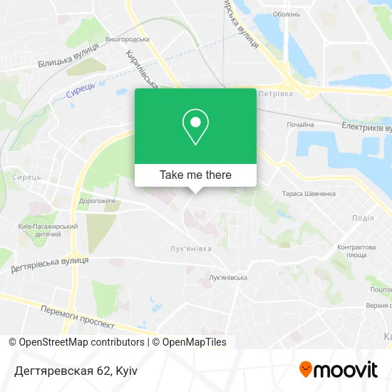 Карта Дегтяревская 62