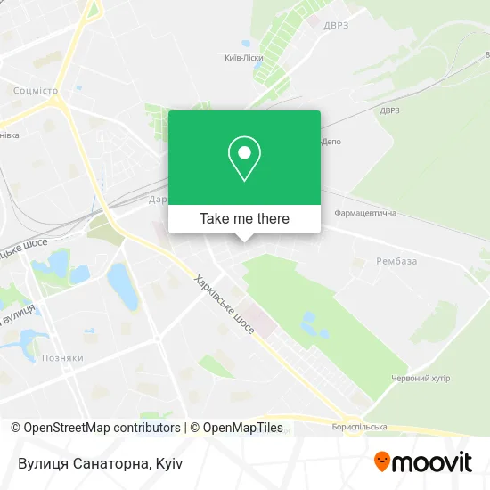 Карта Вулиця Санаторна
