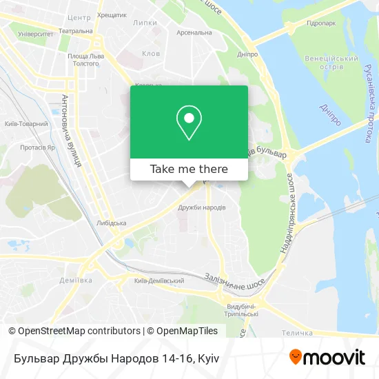 Бульвар Дружбы Народов 14-16 map