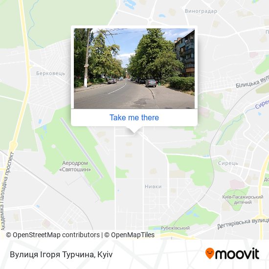 Вулиця Ігоря Турчина map