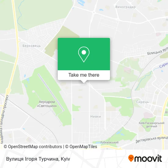 Карта Вулиця Ігоря Турчина