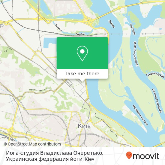 Йога-студия Владислава Очеретько. Украинская федерация йоги map