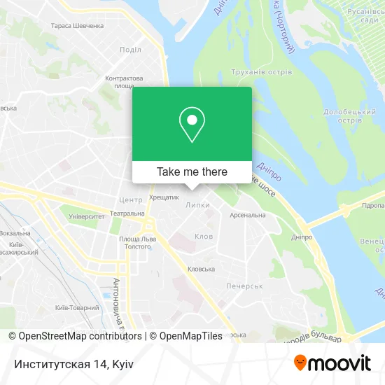 Карта Институтская 14
