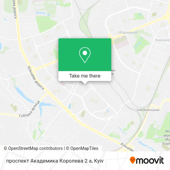 Карта проспект Академика Королева 2 а