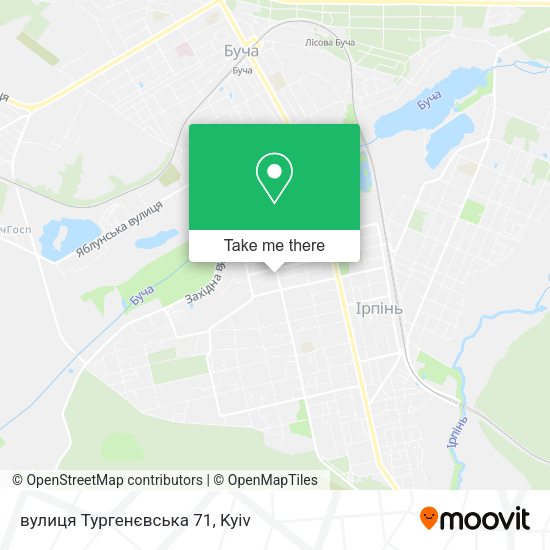 Карта вулиця Тургенєвська 71