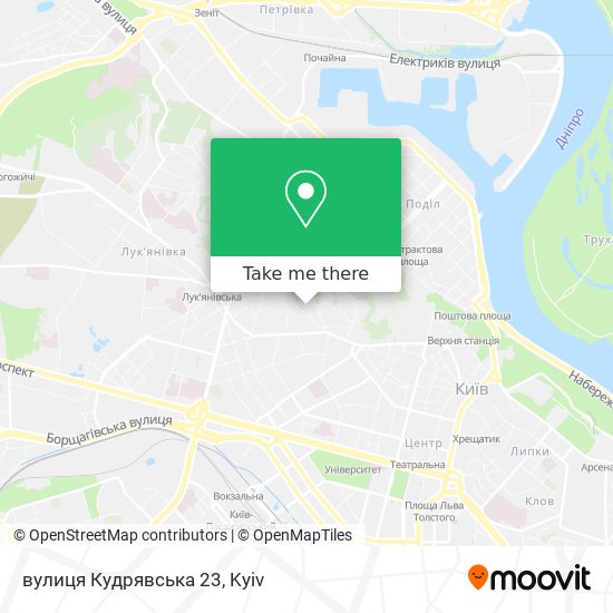 вулиця Кудрявська 23 map