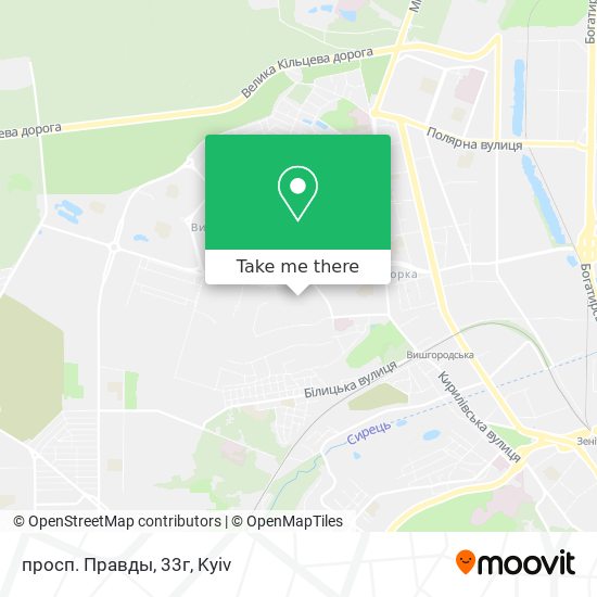 Карта просп. Правды, 33г