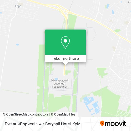 Карта Готель «Бориспіль» / Boryspil Hotel