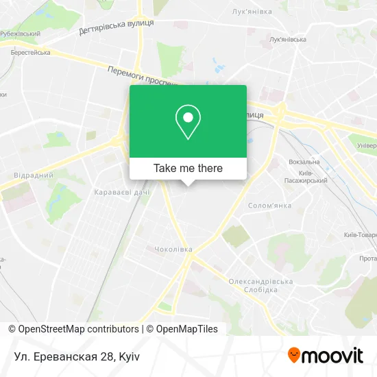 Карта Ул. Ереванская 28
