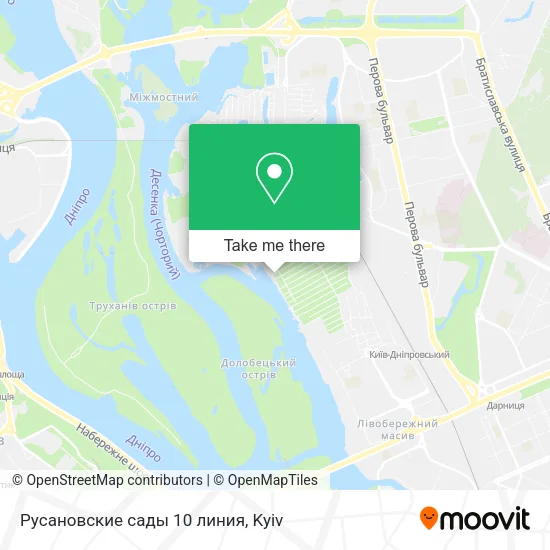 Карта Русановские сады 10 линия
