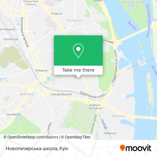 Новопечерська школа map