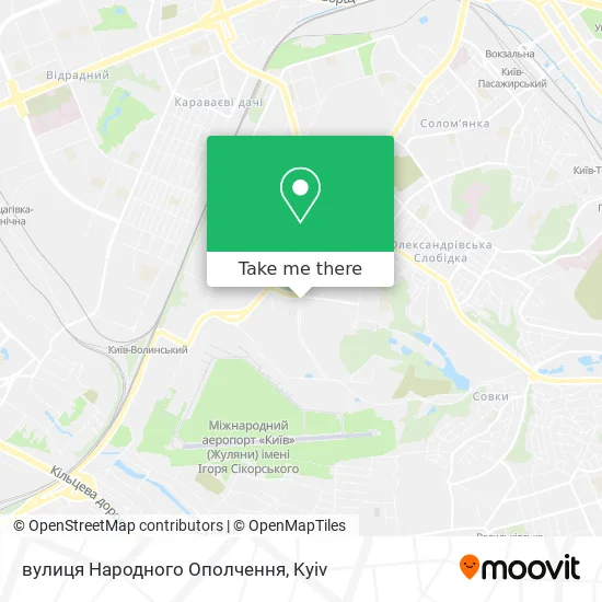 вулиця Народного Ополчення map