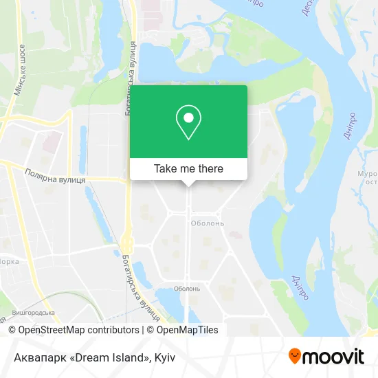 Аквапарк «Dream Island» map