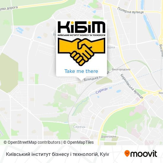 Київський інститут бізнесу і технологій map