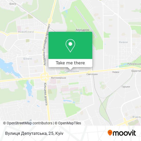 Вулиця Депутатська, 25 map