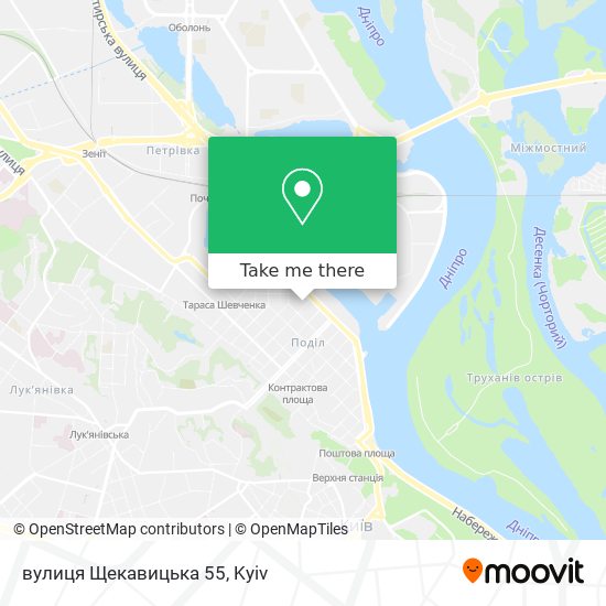 Карта вулиця Щекавицька 55