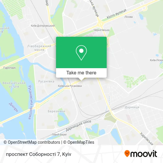 Карта проспект Соборності 7