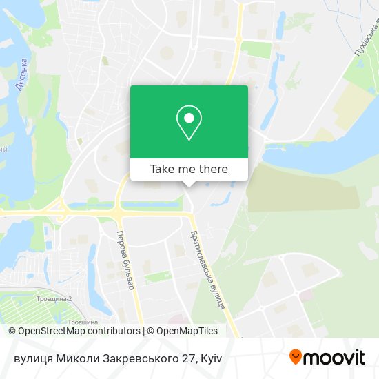 вулиця Миколи Закревського 27 map