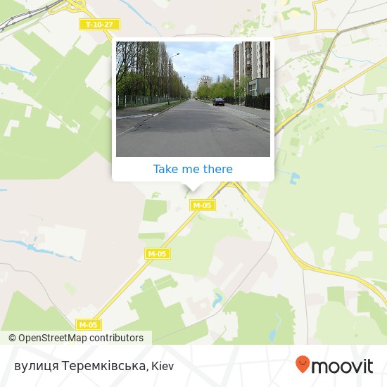 вулиця Теремківська map