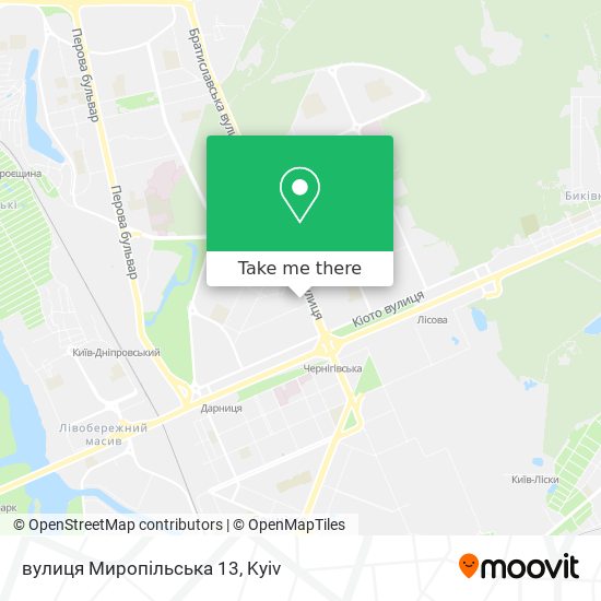 вулиця Миропільська 13 map
