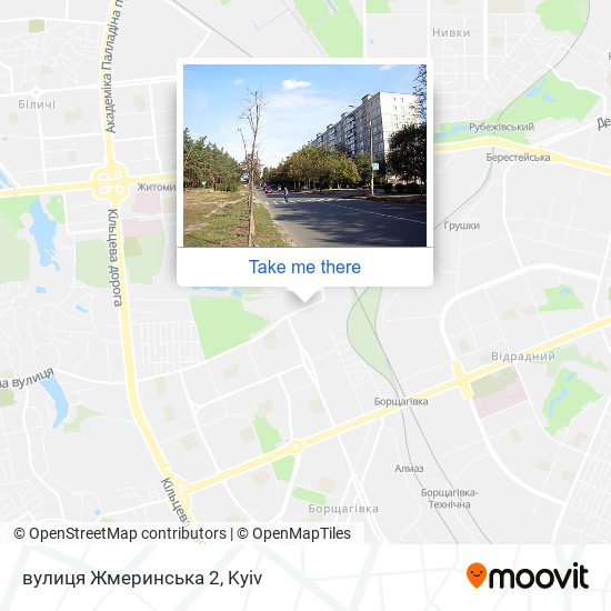 Карта вулиця Жмеринська 2