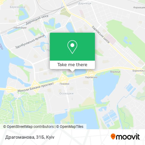 Драгоманова, 31Б map