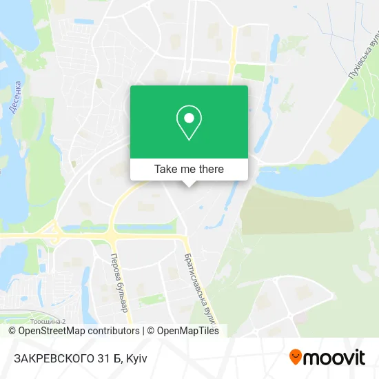Карта ЗАКРЕВСКОГО 31 Б