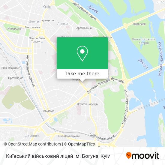 Київський військовий ліцей ім. Богуна map