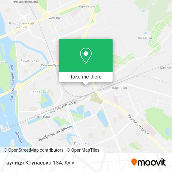 Карта вулиця Каунаська 13А