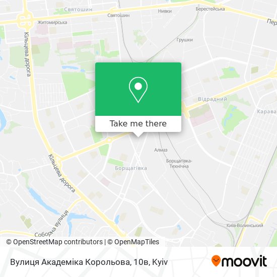 Вулиця Академіка Корольова, 10в map