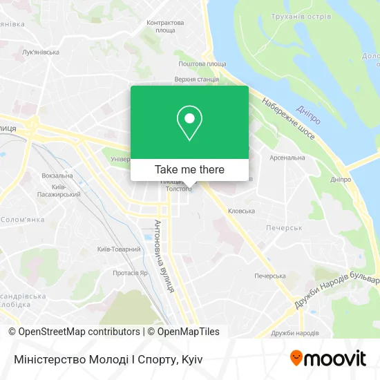 Карта Міністерство Молоді І Спорту