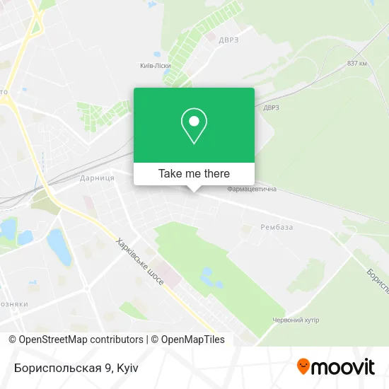 Карта Бориспольская 9