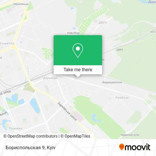 Бориспольская 9 map