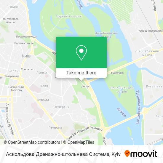 Карта Аскольдова Дренажно-штольнева Система