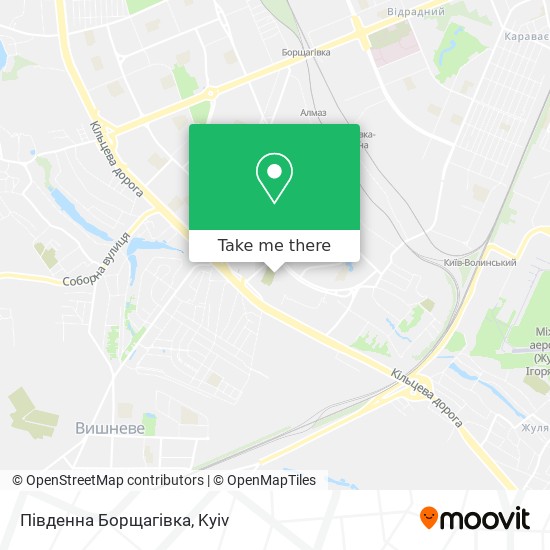 Південна Борщагівка map