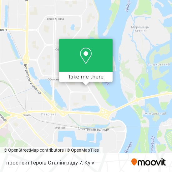 проспект Героїв Сталінграду 7 map