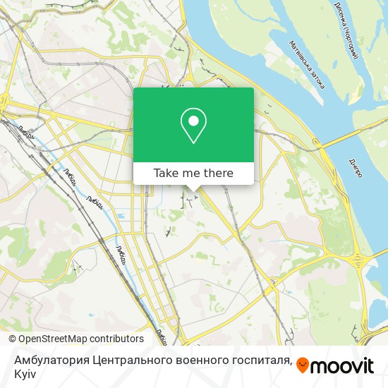 Амбулатория Центрального военного госпиталя map