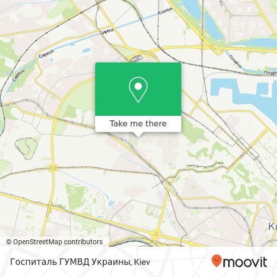 Госпиталь ГУМВД Украины map