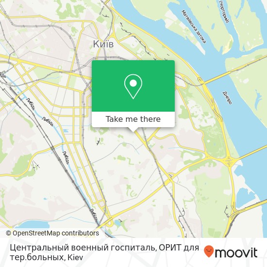 Центральный военный госпиталь, ОРИТ для тер.больных map