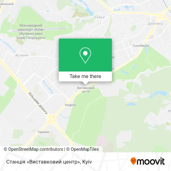 Карта Станція «Виставковий центр»