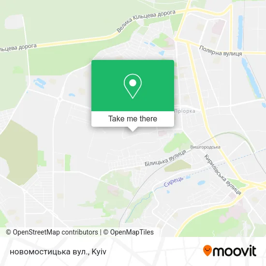 Карта новомостицька вул.