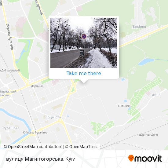 вулиця Магнітогорська map