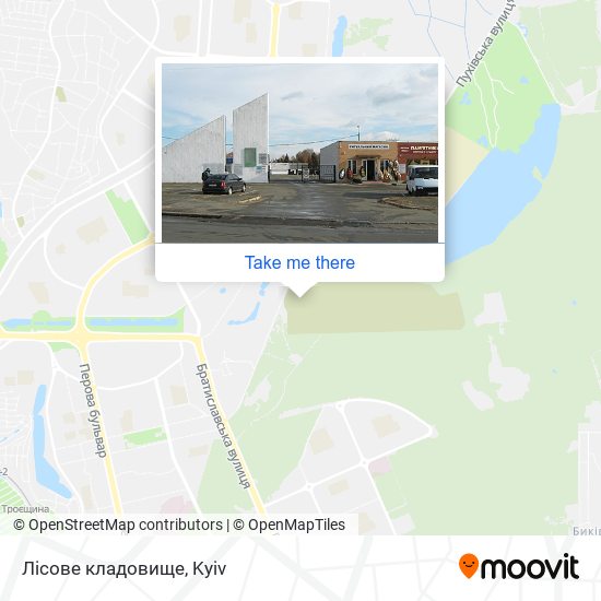 Лісове кладовище map